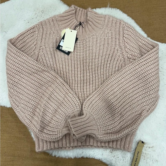 Doen Blush Pink Turtleneck Sweater